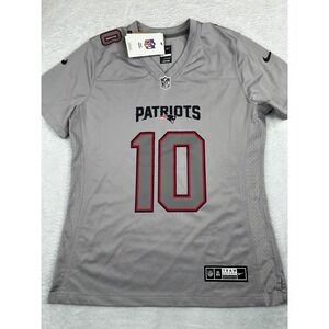 Nike Drake Maye New England Patriots Jersey Womens Medium Grey NFL 10 New